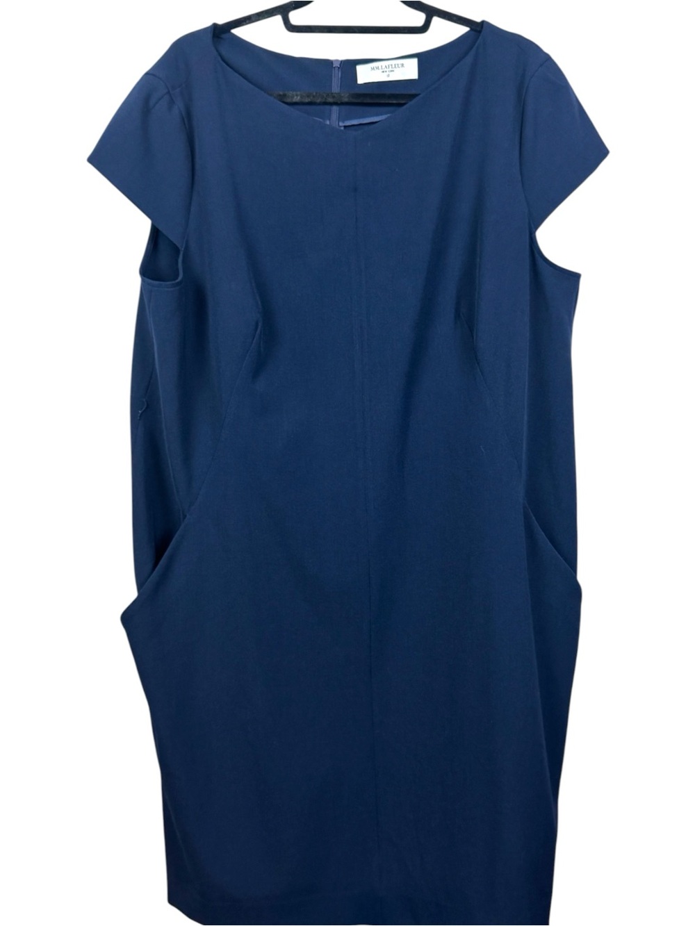 MM LaFleur - Etsuko Navy Cap Sleeve Sheath Dress sz 3X